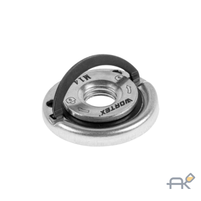 Гайка быстрозажимная для УШМ M14 WORTEX в блистере (Смена оснастки за 11 секунд. М14. 43х8 мм) (0323289)